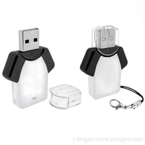 Jersey-shaped USB Flash Drive with 1 to 32GB Storage, Full-color Options and Logo Service